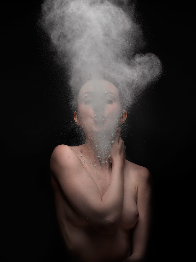 Anita Exhales   Female Nude Smoke 